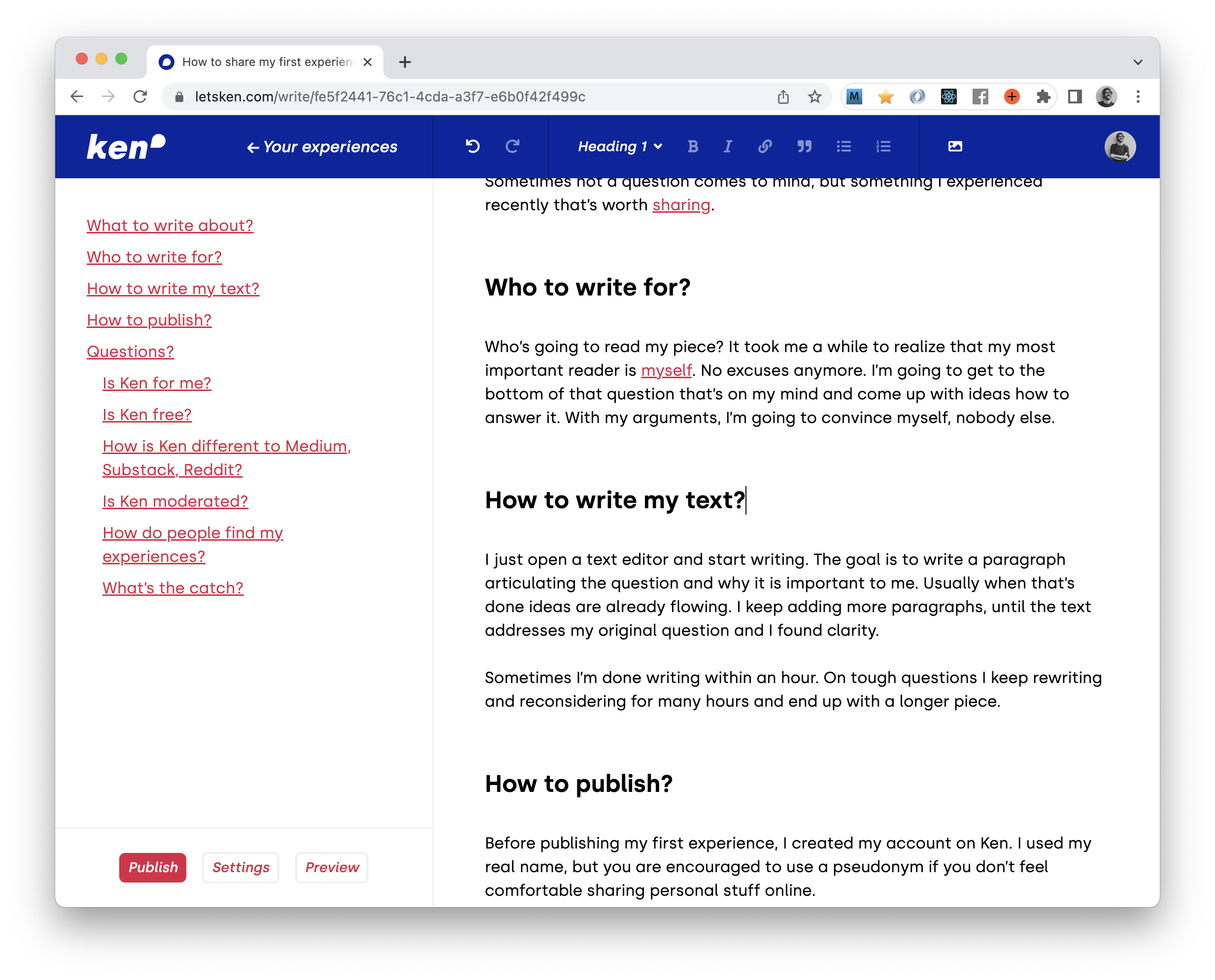 How To Share My First Story On Ken how-to-share-my-first-story-on-ken
